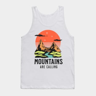 Mountains are calling adventure time travelling Tank Top